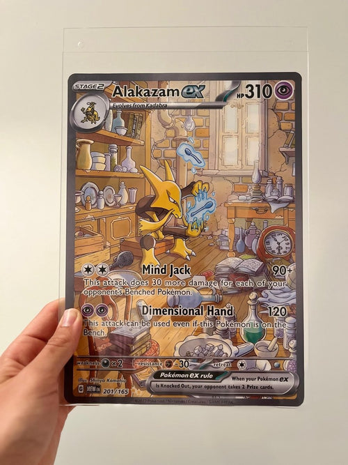 Póster ilustración carta Alakazam EX 201 - TCG Full Arts