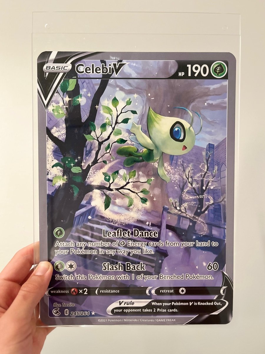 Póster ilustración carta Celebi V 245 - TCG Full Arts