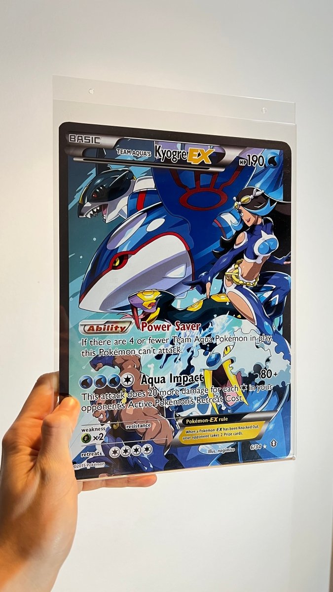 Póster ilustración carta Kyogre EX Equipo Aqua 06 - TCG Full Arts