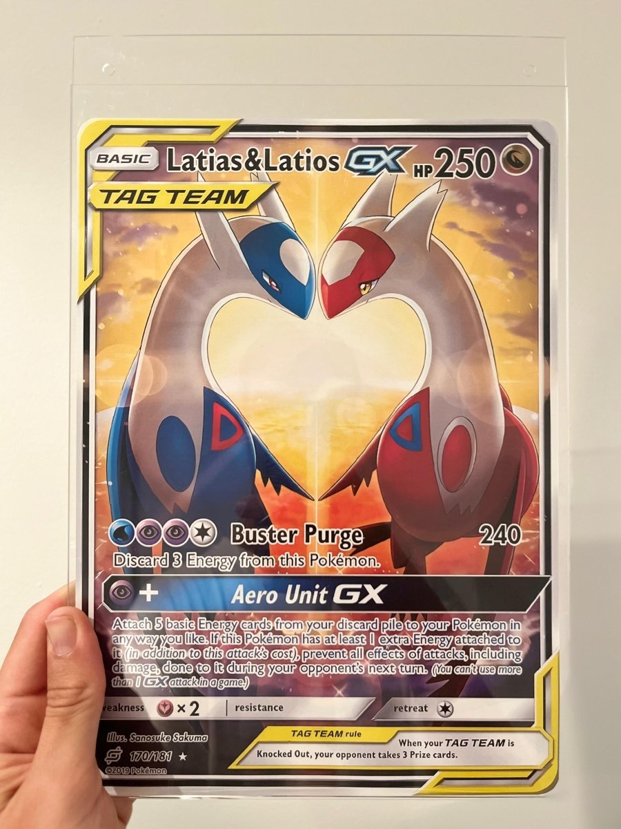 Póster ilustración carta Latias y Latios GX 170 - TCG Full Arts