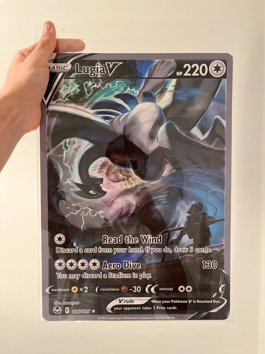 Póster ilustración carta Lugia V 186 - TCG Full Arts