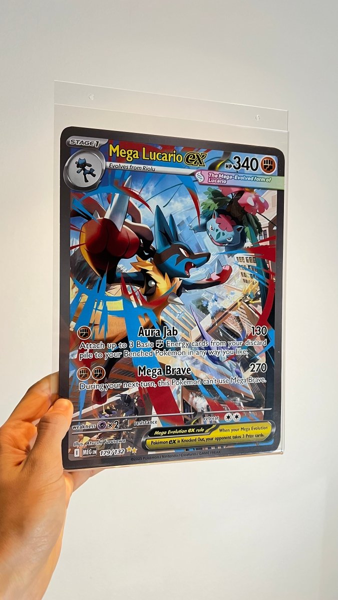 Póster ilustración carta Mega Lucario Ex 179 - TCG Full Arts