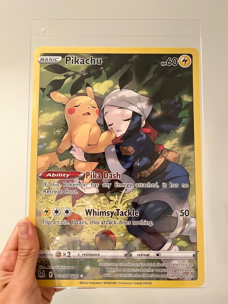 Póster ilustración carta Pikachu TG05 - TCG Full Arts