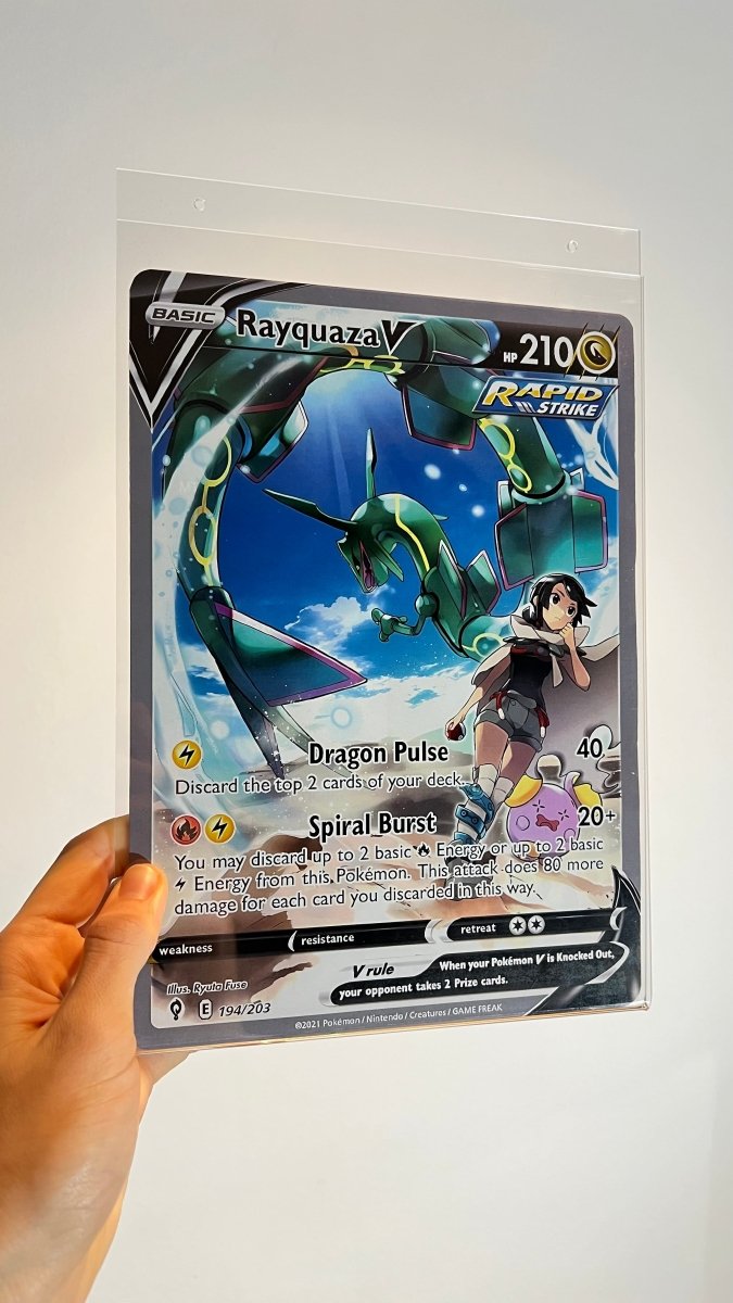 Póster ilustración carta Rayquaza V 194 - TCG Full Arts